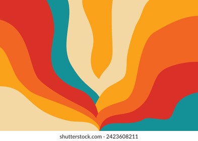 Groovy abstrakter Hintergrund, Vektordesign