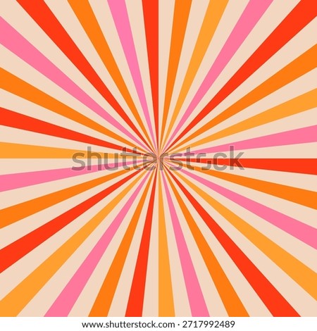 Groovy Background Retro 70s Style. Cute Abstract Vintage Texture Wallpaper. Hippie Wavy Vector Background. Colorful Fun Stripes in Retro 1970s Trendy Banner Design. Psychedelic Graphic Print 1960s.