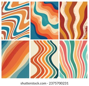 Fondos en bruto, colección de papel pintado para impresiones, plantillas, cubiertas, carteles, tarjetas, decoración de medios sociales, etc. EPS 10