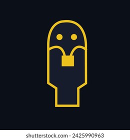 groovy cartoon sticker vector art emoji