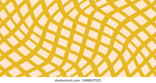 Groovy checkered patterns, vintage aesthetic backgrounds, psychedelic checkerboard texture. Checkered background with distorted squares.