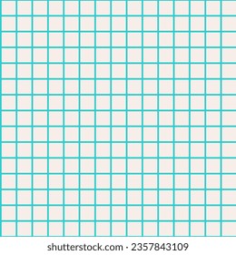 Groovy checkered seamless pattern, vintage aesthetic background, checkerboard texture. Funky hippie fashion textile print, retro blue and white square background with tile vector pattern 