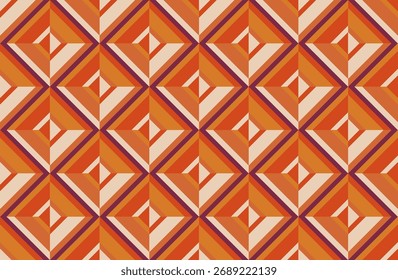 Groovy checkered seamless pattern, vintage geometric backgrounds, psychedelic checkerboard texture. Funky hippie fashion textile print, retro style fabric vector illustration
