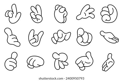 groovy comic hand vector, hippie illustration for decorative