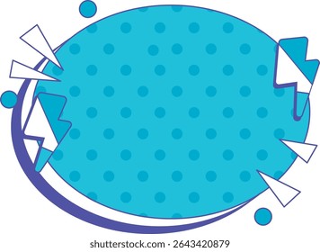 Groovy Cute Frame Blank Border Illustration. Decorative Frame Concept Isolated
