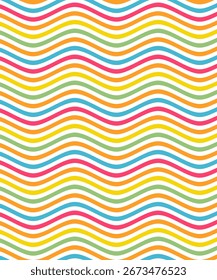 Groovy verzerrte Streifen, saurer Vektorhintergrund, abstrakte geometrische Textur