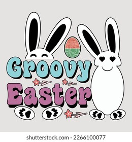 Groovy Easter, Sublimation, Easter Sublimation, Easterday Sublimation, T-Shirt Design, T-Shirt, Easter Design, Easterbunny T-Shirt, Easter tshirt Design, Easterday T-Shirt Design,