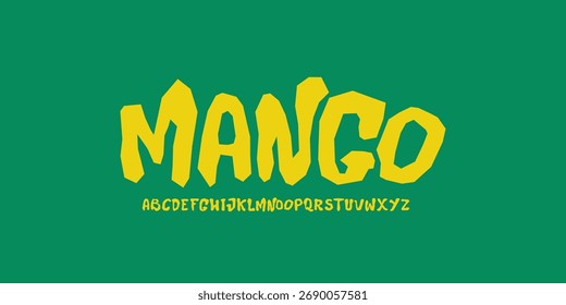 Groovy edge Graffiti Font. Creative Hand Drawn Uppercase .Street Art Classic Lettering Fashion Designs Typography modern serif vector illustration