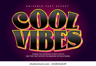 Groovy editable text effect template