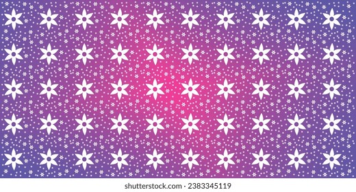 Groovy floral pattern Hand drawn