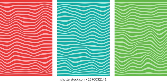 Groovy Líneas Fluidas Fondo sin fisuras – Antiguas 60s 70s Diseño de Patrón Psicodélico