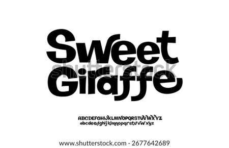 Groovy Font. Graffiti Font. Creative Hand Drawn Uppercase .Street Art Classic Lettering Fashion Designs Typography modern serif vector illustration.eps