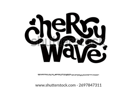 Groovy Font. Graffiti Font. Creative Hand Drawn, Lettering Fashion Designs Typography modern serif vector illustration