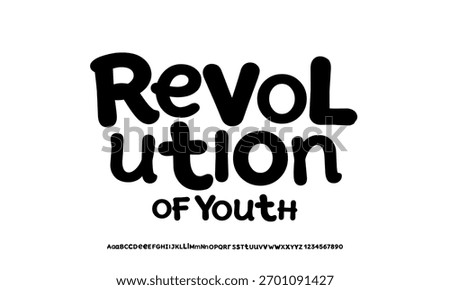 Groovy Font. Graffiti Font. Creative Hand Drawn Uppercase .Street Art Classic Lettering Fashion Designs Typography modern serif vector illustration