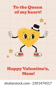 groovy funny greeting cards for mom on Valentine's Day