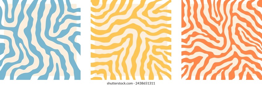 Groovy hippie 70s abstract background 