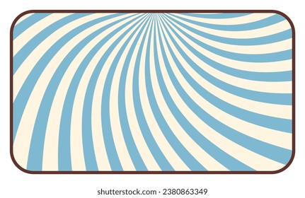 Groovy hippie 70s background. Waves, swirl, twirl, flower, rays pattern. Twisted and distorted vector in retro psychedelic style. Y2k aesthetic.