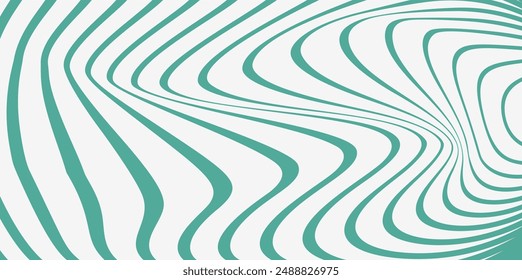 Groovy hippie 70s backgrounds. Pattern distorted optical illusion wave background. Ripple effect striped lines structure.