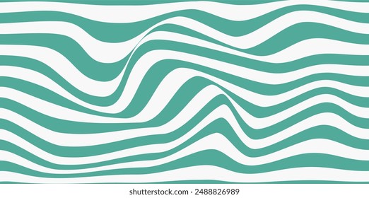 Groovy hippie 70s backgrounds. Pattern distorted optical illusion wave background. Ripple effect striped lines structure.