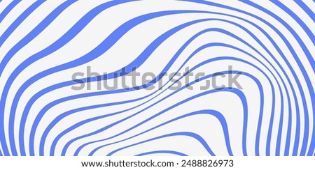 Groovy hippie 70s backgrounds. Pattern distorted optical illusion wave background. Ripple effect striped lines structure.