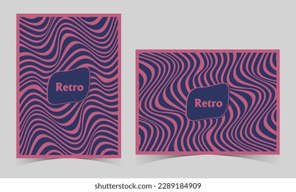 Groovy hippie 70s backgrounds. Retro 60s Checkered background with rainbow colors. Vintage style 80s wallpaper with stripes. vintage striped backgrounds, posters, and banner samples