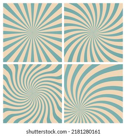 Groovy hippie 70s backgrounds with waves  swirl  twirl pattern