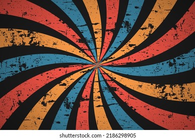 Groovy hippie 70s backgrounds with waves swirl twirl pattern