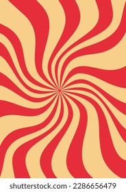 Groovy hippie 70s backgrounds. Waves, swirl, twirl pattern. Twisted and distorted vector texture in trendy retro psychedelic style. Candy ice cream summer 