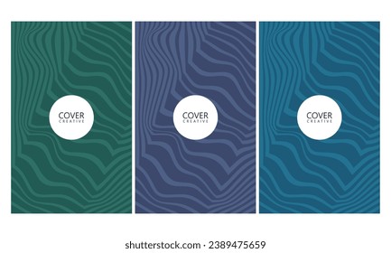 Groovy hippie 70s backgrounds. Waves  Twisted and distorted vector texture in trendy retro psychedelic style.