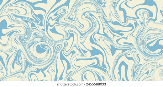 Groovy hippie 70s backgrounds. Waves, swirl, twirl pattern