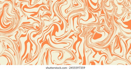 Groovy hippie 70s backgrounds. Waves, swirl, twirl pattern