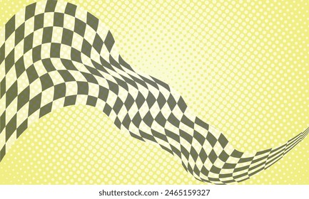 Groovy hippie 70s backgrounds. Waves, swirl, twirl pattern. Twisted and distorted vector texture in trendy retro psychedelic style. Y2k aesthetic.