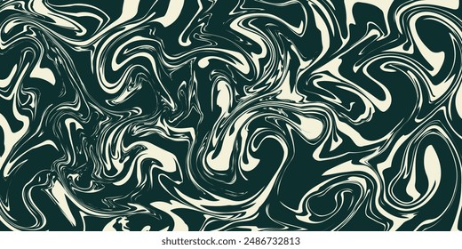 Groovy hippie 70s backgrounds. Waves, swirl, twirl pattern