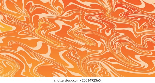 Groovy hippie 70s backgrounds. Waves, swirl, twirl pattern