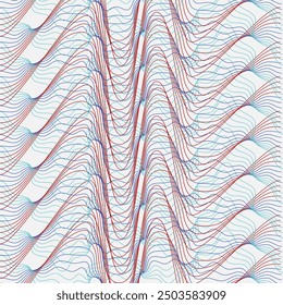 Groovy hippie fondos de los años 70. Ondas, remolino, patrón de giro. Textura de Vector retorcido y distorsionado en estilo psicodélico retro de moda. Y2k estética. textura de fondo colorido, patrón