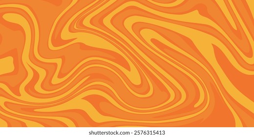 Groovy hippie 70s backgrounds. Waves, swirl, twirl pattern	
