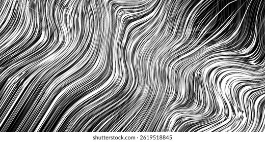 Groovy hippie 70s backgrounds. Waves, swirl, twirl pattern