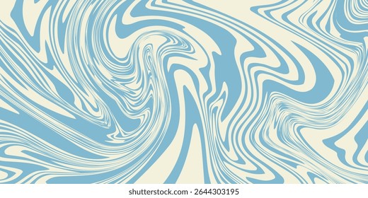 Groovy hippie 70s backgrounds. Waves, swirl, twirl pattern