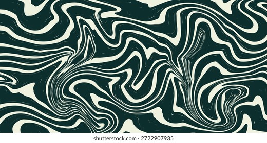 Groovy hippie fondos de los años 70. Ondas, remolino, patrón de giro
