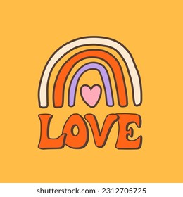 Groovy hippie 70s posters. Funny cartoon elements etc. Vector cards in trendy retro psychedelic cartoon style. Vector backgrounds. Stay groovy. Good vibes.