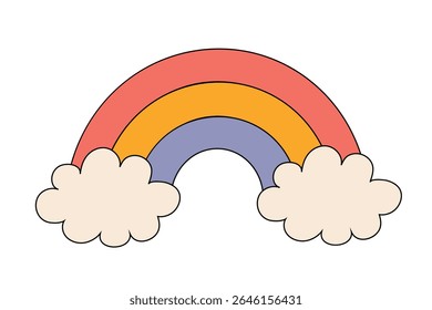 Groovy hippie 70s posters Groovy raimbow Funny cartoon flower love daisy