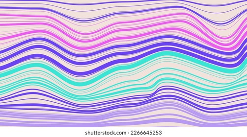groovy hippy 70s abstraact striped line background