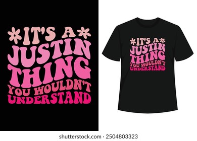 Groovy Justin Personalized Name present for Women’s, Men’s, friend or family member on this Christmas.Great looking and Funny present get for yourself or any special day.Groovy Justin 