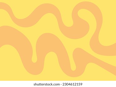 groovy liquid flow line pattern gradient yellow 1970s theme technology background for advertisement website template website template,cover landingpage label design vector 