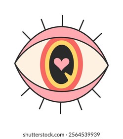 Groovy loving opened eye element