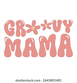 Groovy Mama Floral Retro Design