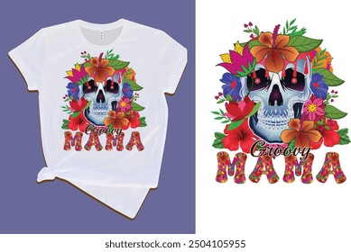 groovy mama t shirt design and templates