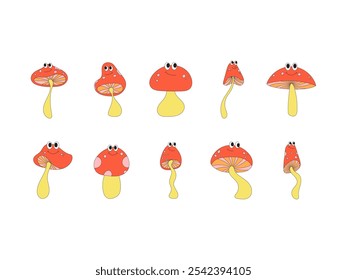 Groovy Mushroom Collection Element Set