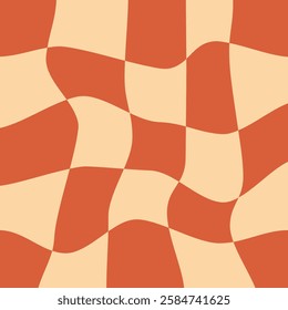 Groovy orange background. Lines, waves,1970s. background. Retro style. psychedelic style
