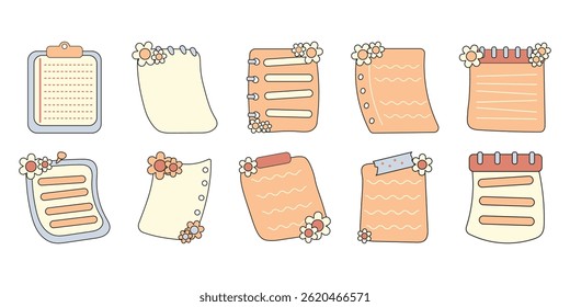 Groovy Paper Note Vector bundle